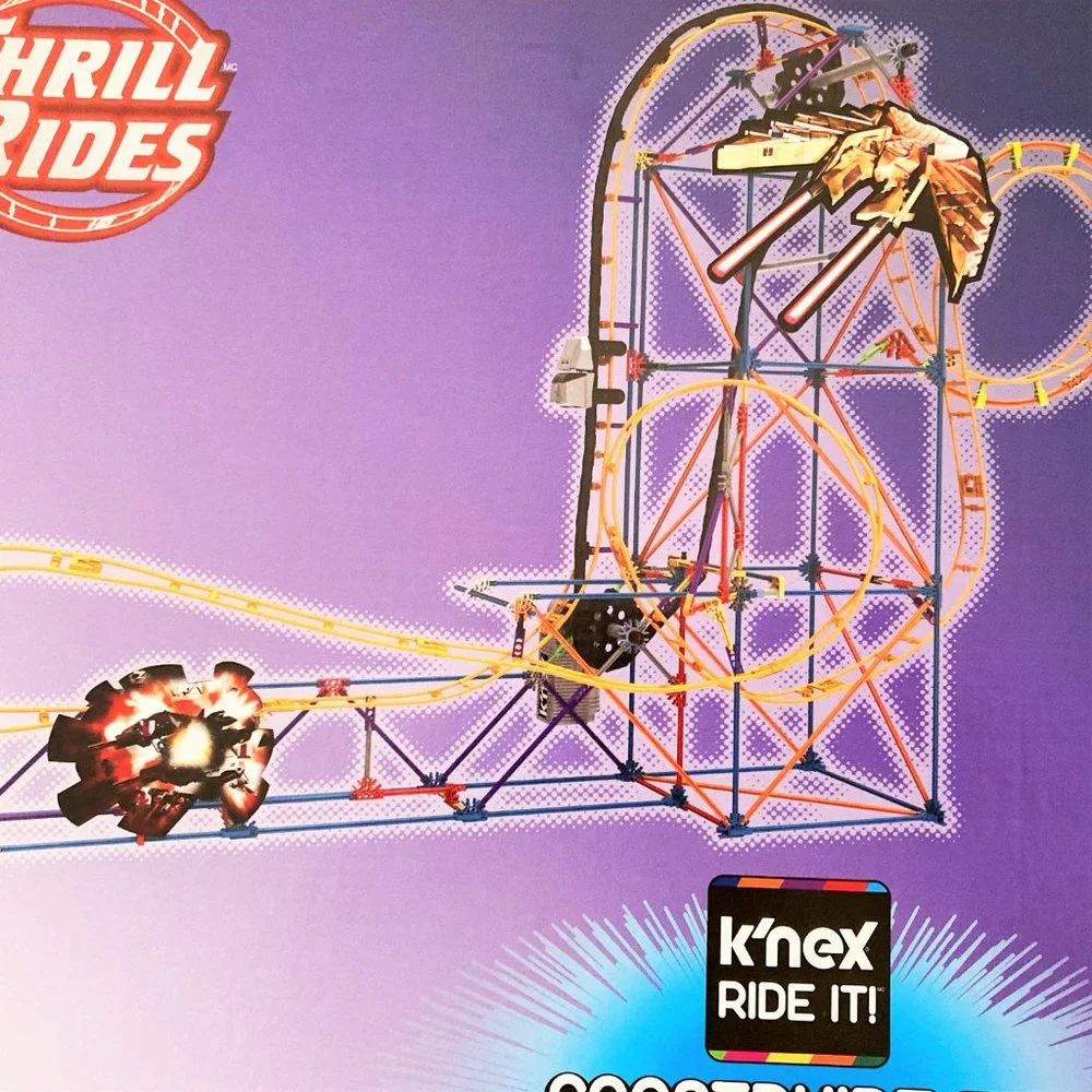 Nwt K’Nex building set Thrill Ride Space Invasion 27004 Roller Coaster Motor